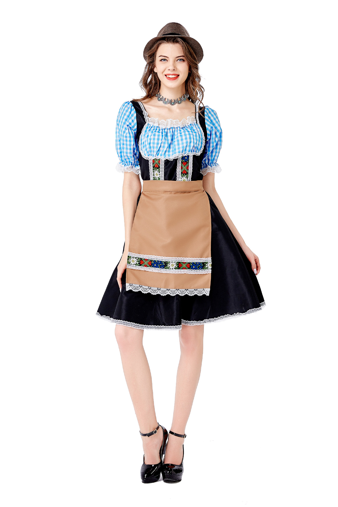 Womens Oktoberfest Costume Beer Festival Carnival Clothing With Apron